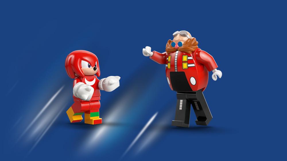 LEGO® Sonic Knuckles vs. Dr. Eggmans Egg Crusher Mech 350 Teile 77005