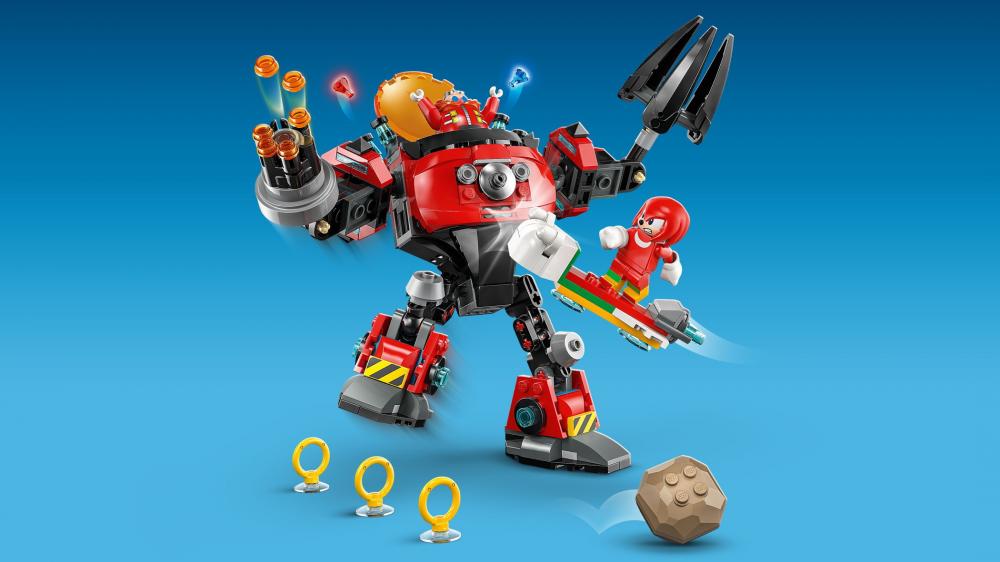 LEGO® Sonic Knuckles vs. Dr. Eggmans Egg Crusher Mech 350 Teile 77005