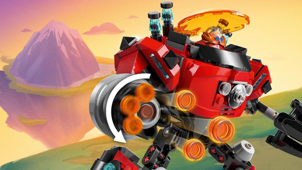 LEGO® Sonic Knuckles vs. Dr. Eggmans Egg Crusher Mech 350 Teile 77005
