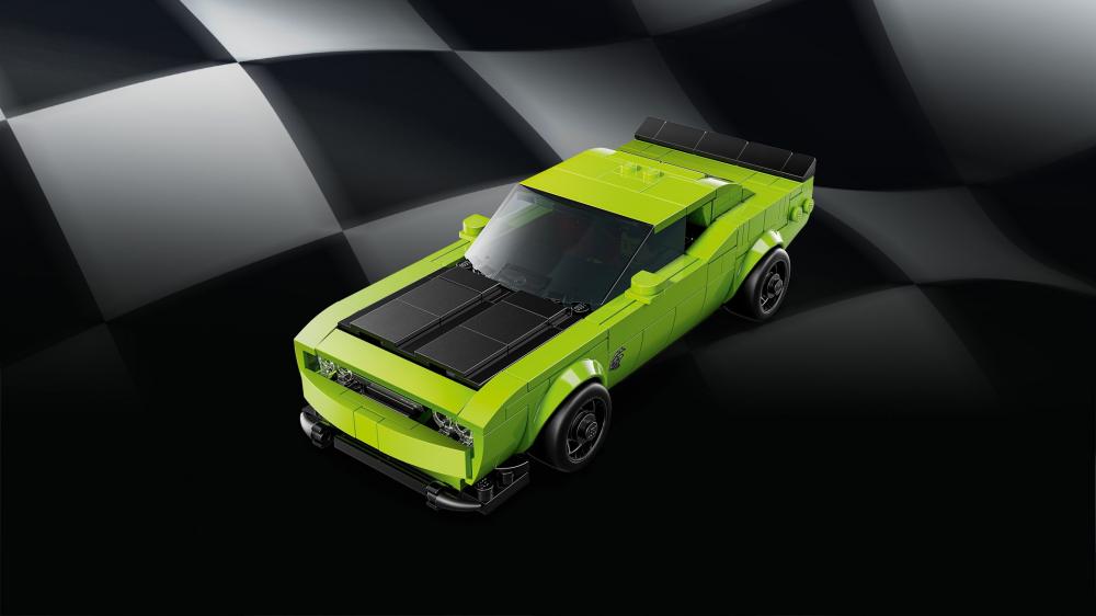 LEGO® Speed Champions Dodge Challenger SRT Hellcat Sportwagen 390 Teile 77237