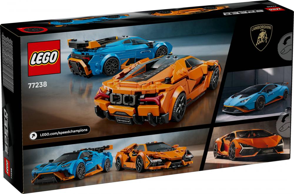 LEGO® Speed Champions Lamborghini Revuelto und Huracán STO 607 Teile 77238