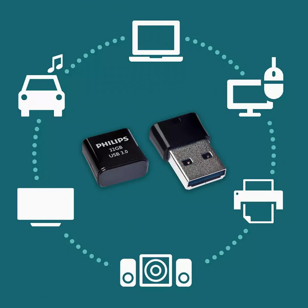Philips USB Stick 32GB Speicherstick Pico Edition black schwarz USB 3.0