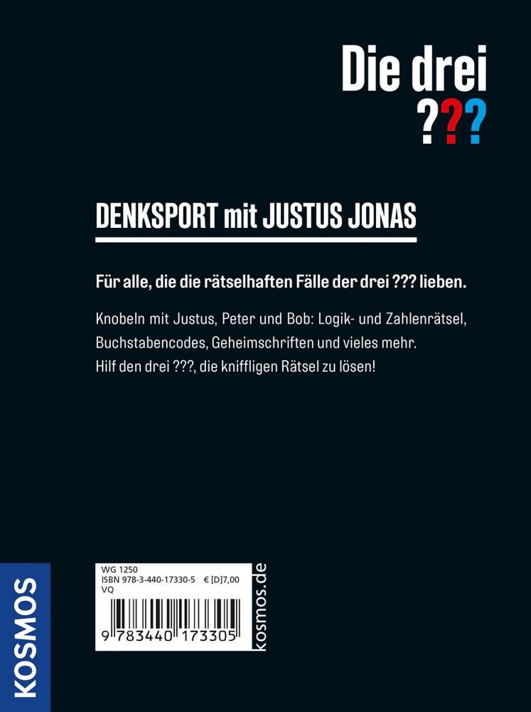 Kosmos Buch Die drei ??? Denksport mit Justus Jonas 17330