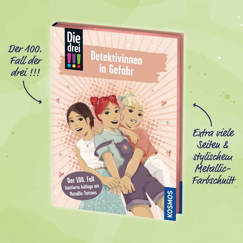 Kosmos Buch Die drei !!! Band 100 Detektivinnen in Gefahr 17490