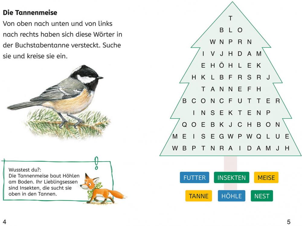Kosmos Buch Lesen lernen Bücherhelden 2.Kl. Naturrätsel Heimische Vögel 17818
