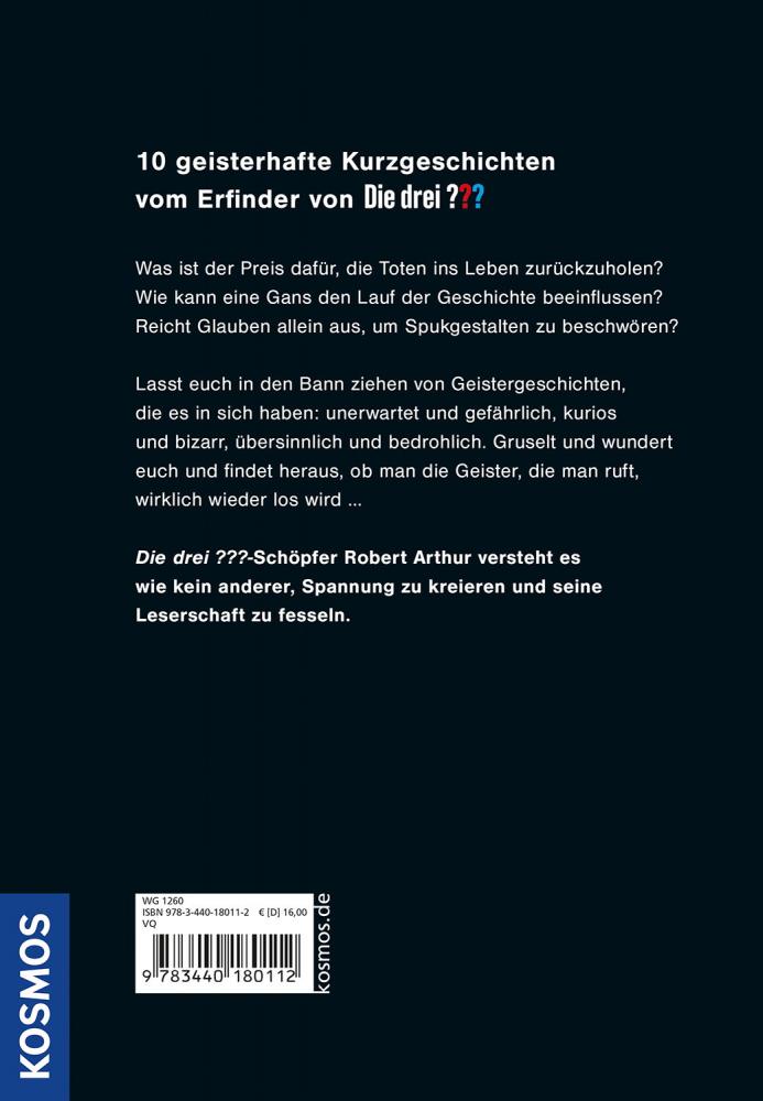 Kosmos Buch Jugendbuch Robert Arthur, Die Geister die ich rief 18011