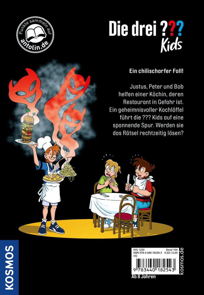 Kosmos Buch Die drei ??? Kids Band 104 Teuflische Küche 18254