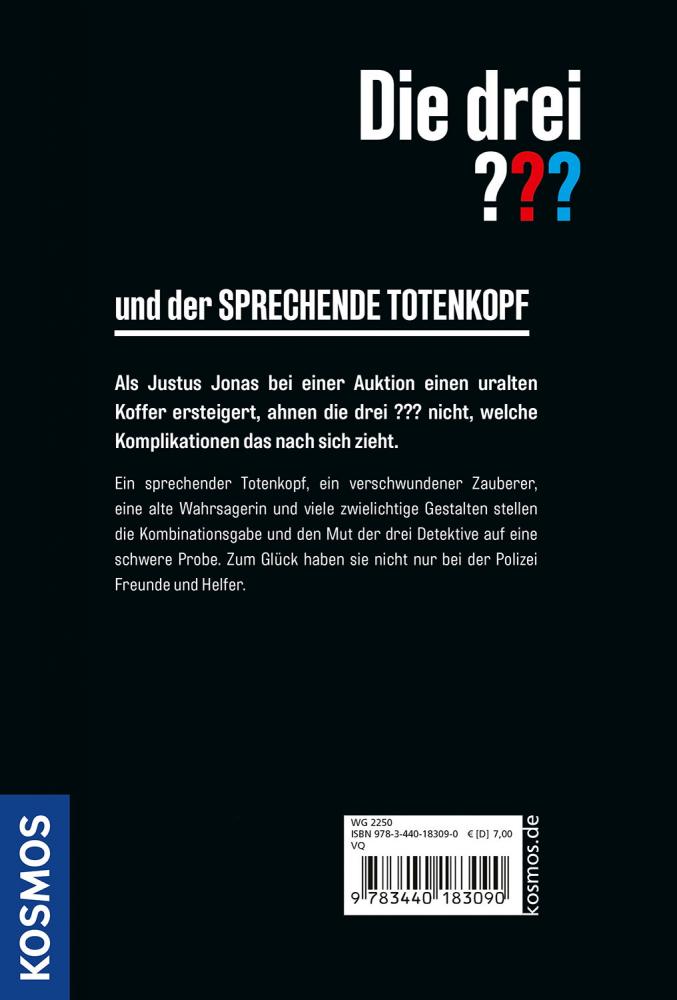 Kosmos Buch Die drei ??? und der sprechende Totenkopf 18309
