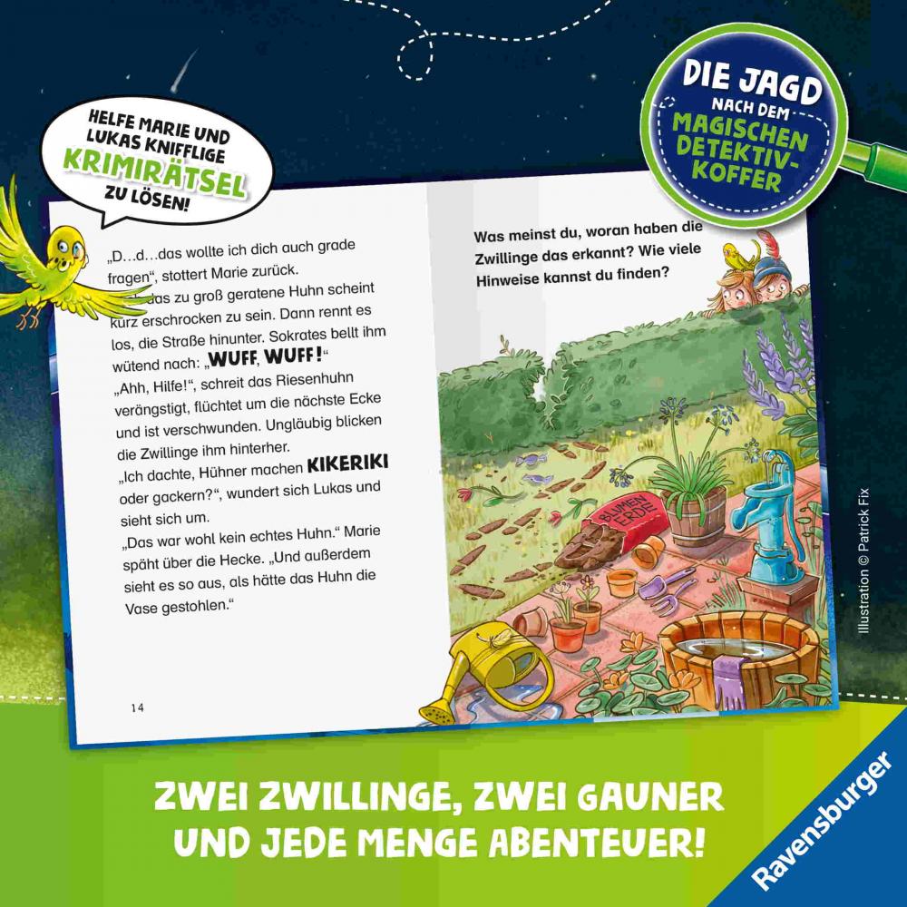 Ravensburger Buch Die Jagd nach dem magischen Detektivkoffer Band 3 Hühnerdieb gesucht! 30133