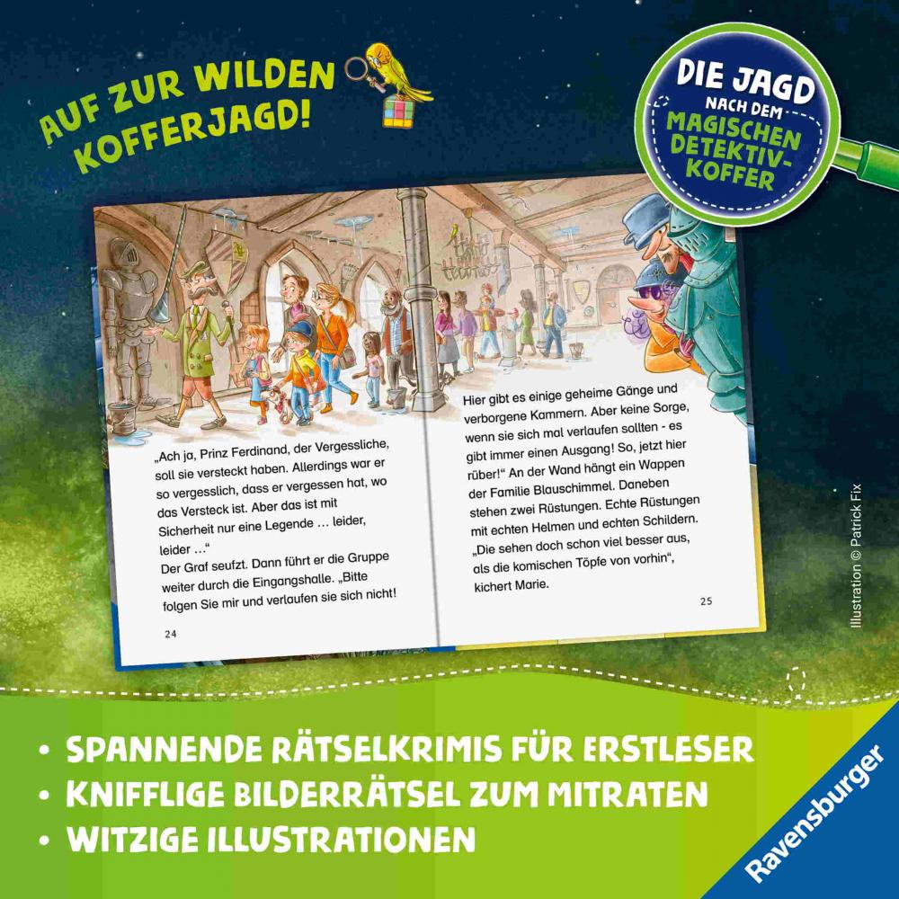 Ravensburger Buch Die Jagd nach dem magischen Detektivkoffer Band 4 Achtung, Raubritter! 30134