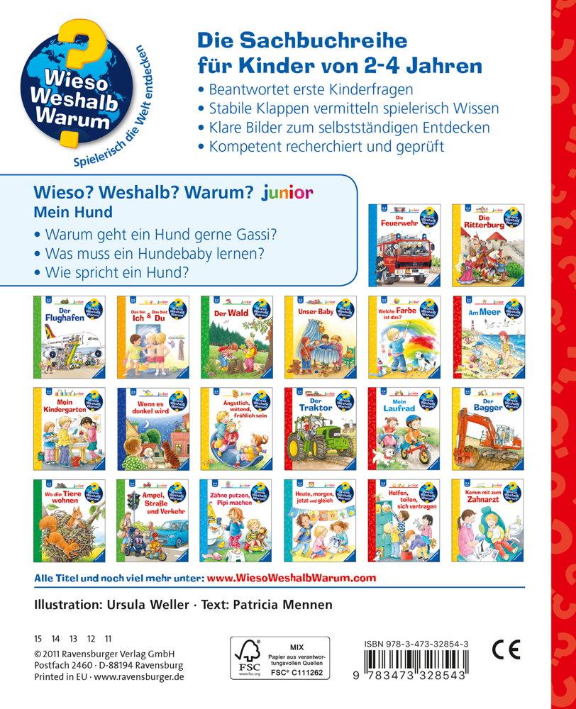 Ravensburger Buch Wieso? Weshalb? Warum? Junior Mein Hund Band 41 32854