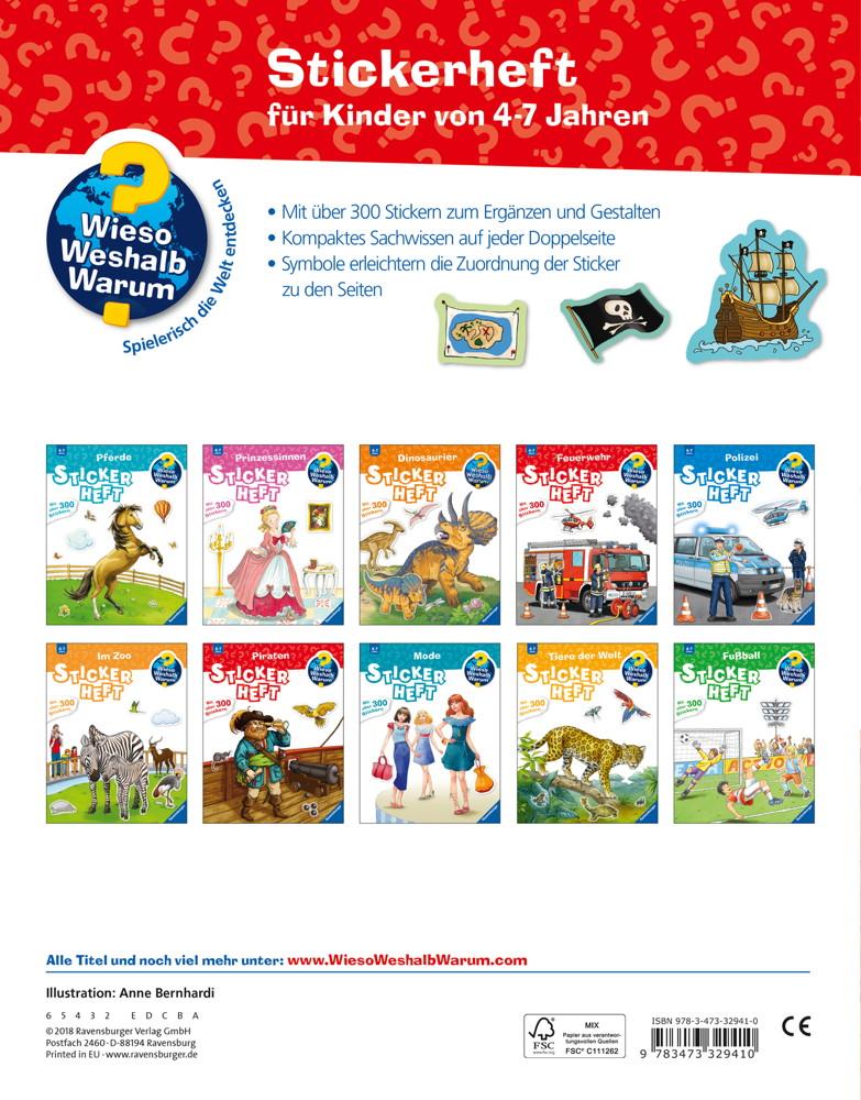 Ravensburger Buch Wieso? Weshalb? Warum? Stickerheft Piraten 32941