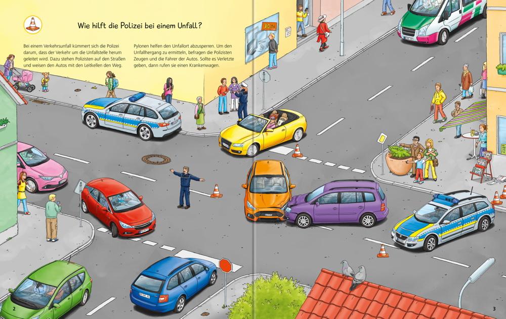 Ravensburger Buch Wieso? Weshalb? Warum? Stickerheft Polizei 32942