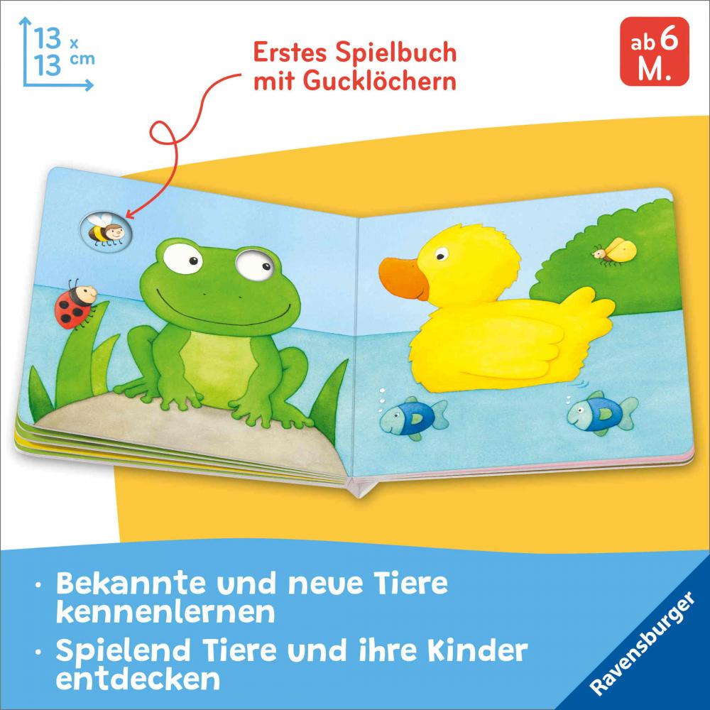 Ravensburger Buch Pappbilderbuch Spracherwerb Mein Gucklochbuch Viele Tiere 42061