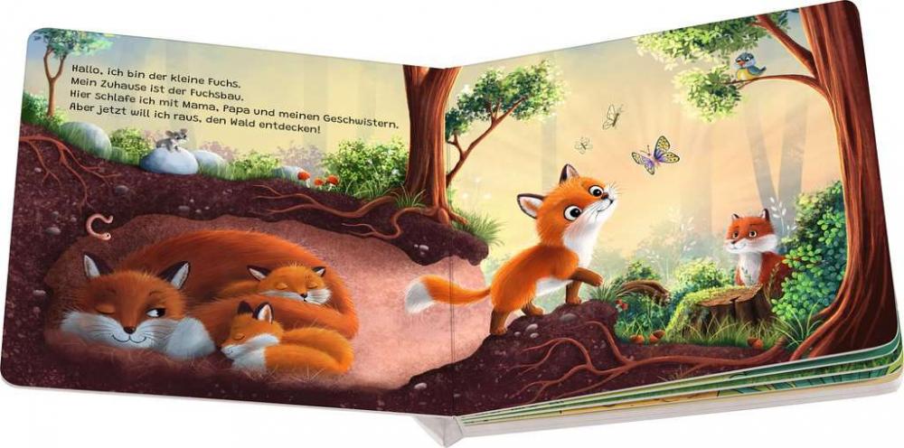 Ravensburger Buch Pappbilderbuch Vorlesen Hallo, hier bin ich! ruft der kleine Fuchs 42064