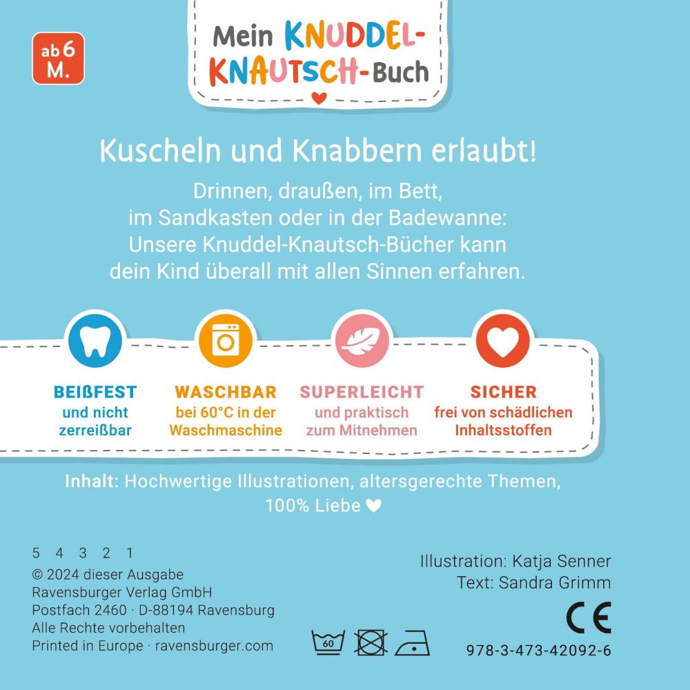 Ravensburger Buch Pappbilderbuch Mein Knuddel-Knautsch-Buch Meine Tierkinder 42092