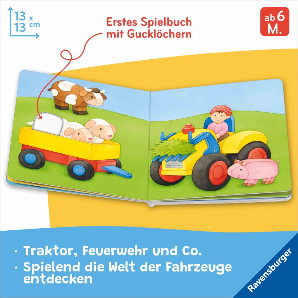 Ravensburger Buch Pappbilderbuch Spracherwerb Mein Gucklochbuch Erste Fahrzeuge 42094