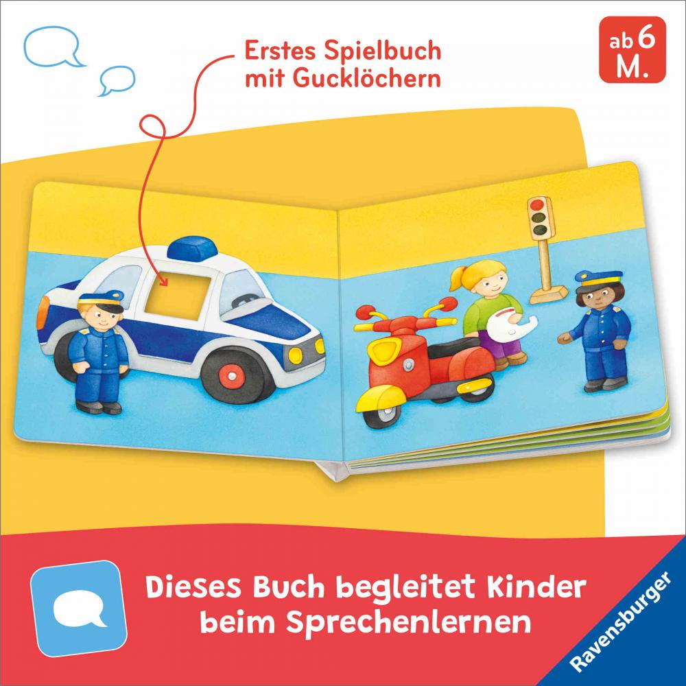 Ravensburger Buch Pappbilderbuch Spracherwerb Mein Gucklochbuch Erste Fahrzeuge 42094