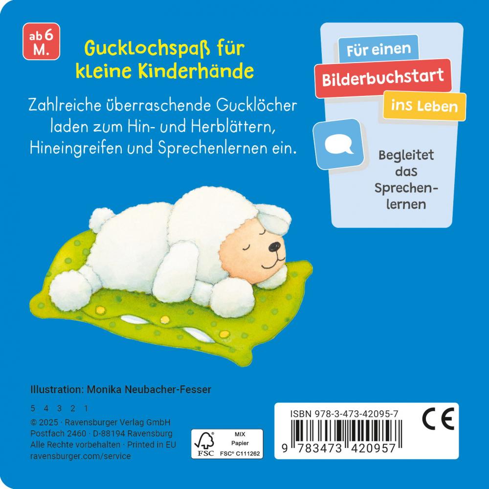 Ravensburger Buch Pappbilderbuch Spracherwerb Mein Gucklochbuch Gute Nacht 42095