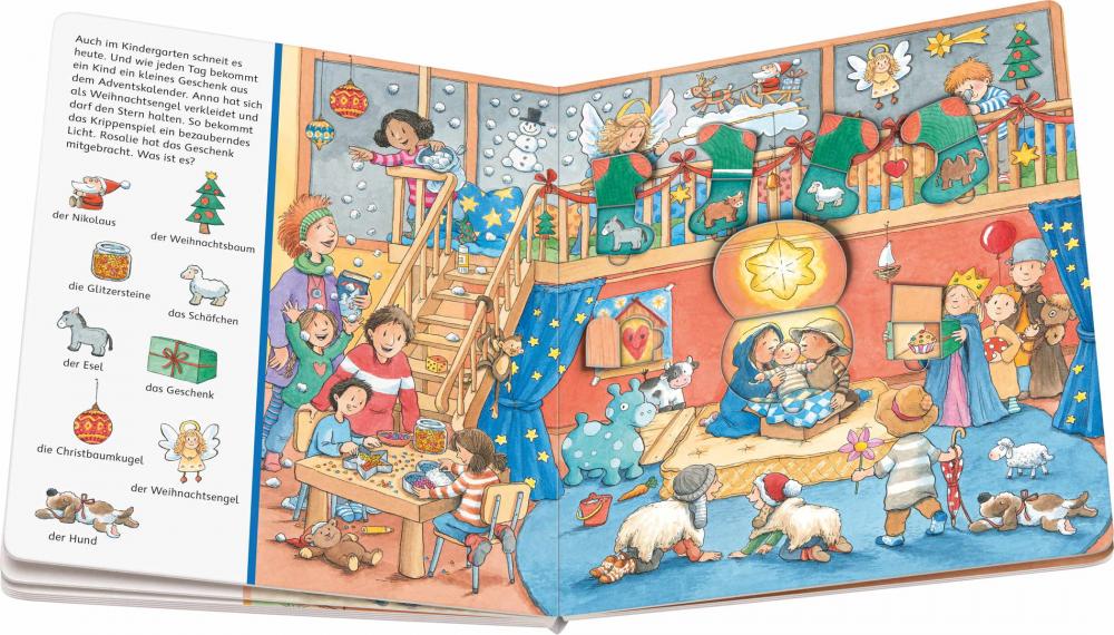 Ravensburger Buch Pappbilderbuch Sachen suchen Wimmelbuch Weihnachtszeit 42122