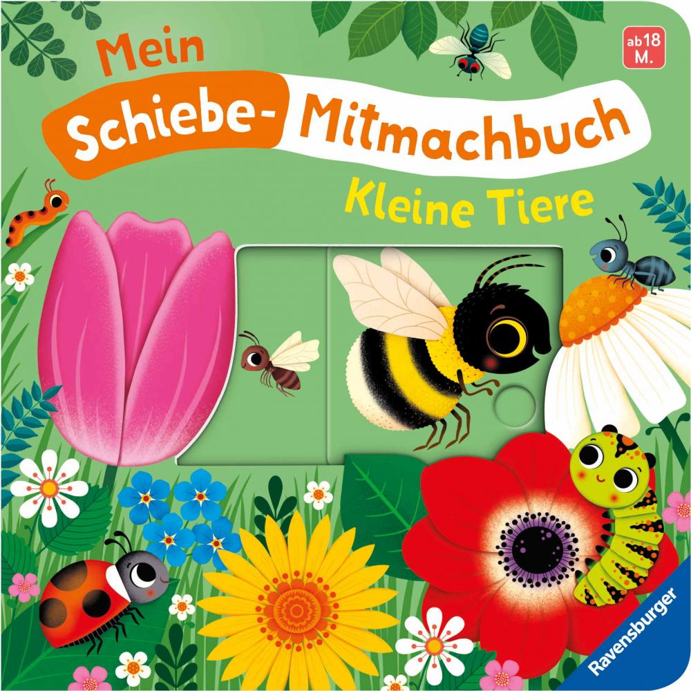 Ravensburger Buch Pappbilderbuch Mein Schiebe Mitmachbuch Kleine Tiere 42123