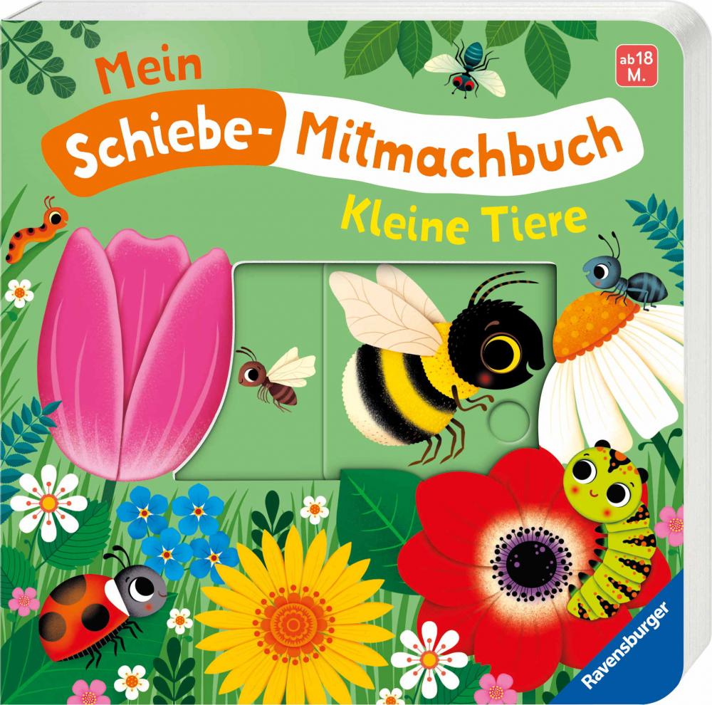 Ravensburger Buch Pappbilderbuch Mein Schiebe Mitmachbuch Kleine Tiere 42123