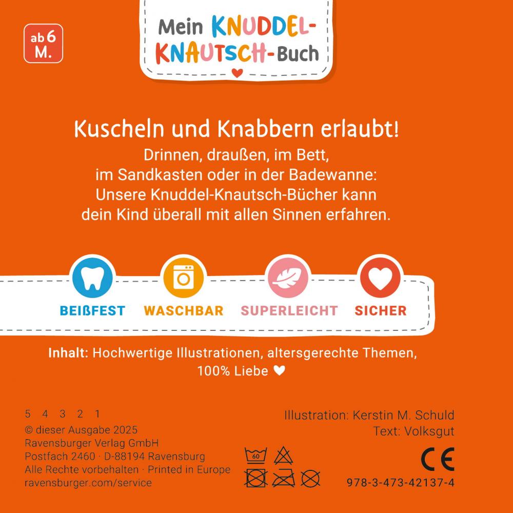 Ravensburger Buch Pappbilderbuch Knuddel Knautsch Meine ersten Kinderreime 42137