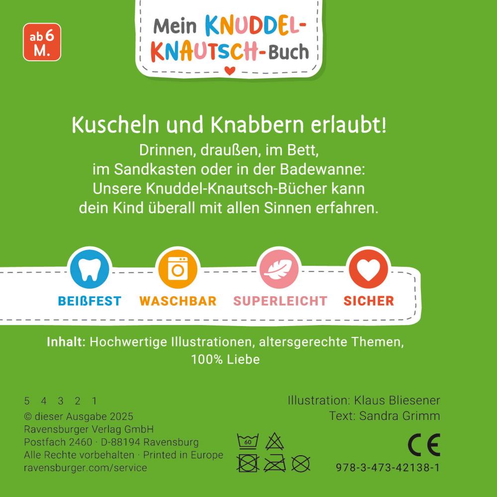Ravensburger Buch Pappbilderbuch Mitmachen Knuddel Knautsch Mein Bagger 42138