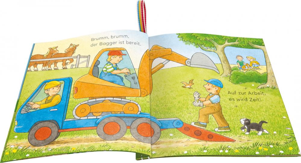 Ravensburger Buch Pappbilderbuch Mitmachen Knuddel Knautsch Mein Bagger 42138