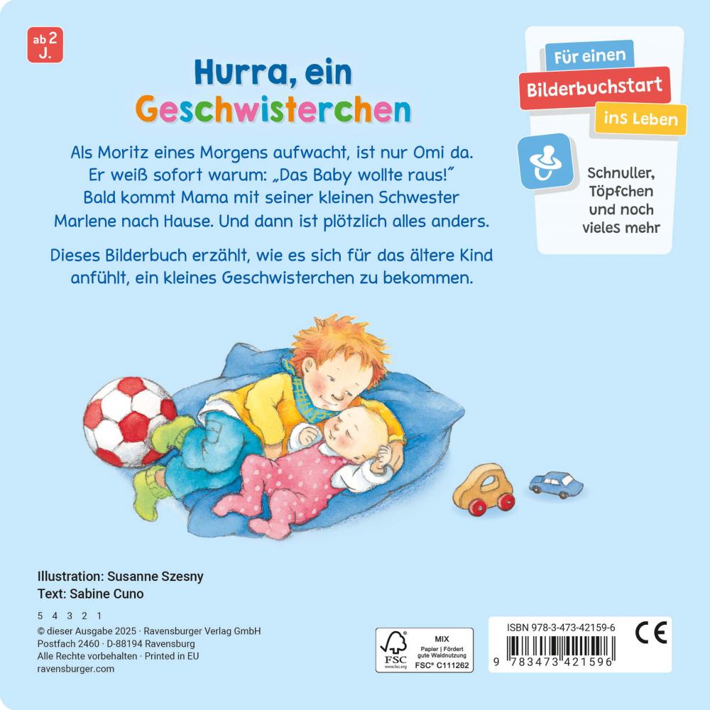Ravensburger Buch Pappbilderbuch Wir sind jetzt vier! 42159