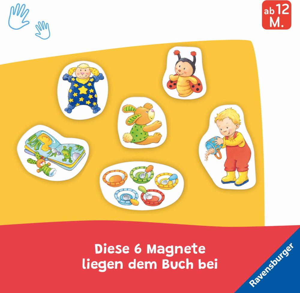 Ravensburger Buch Pappbilderbuch Mitmachen Mein erstes Magnetbuch Was machen wir in der Kita? 42210