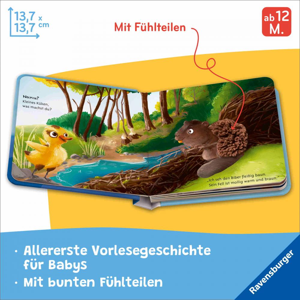 Ravensburger Buch Pappbilderbuch Vorlesen Mein liebstes Vorlese Fühlbuch Das kleine Küken 42214