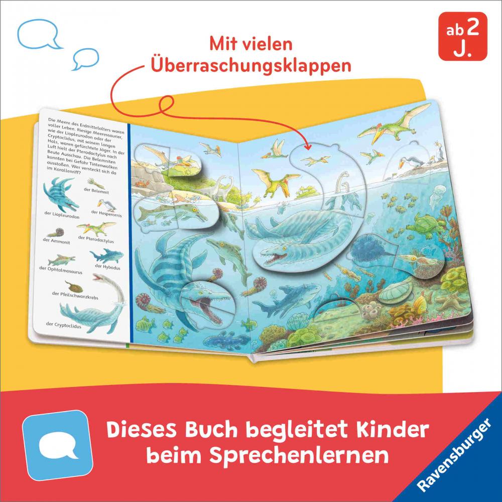 Ravensburger Buch Pappbilderbuch Spracherwerb Mein Sachen suchen Wimmelbuch Dinosaurier 42219