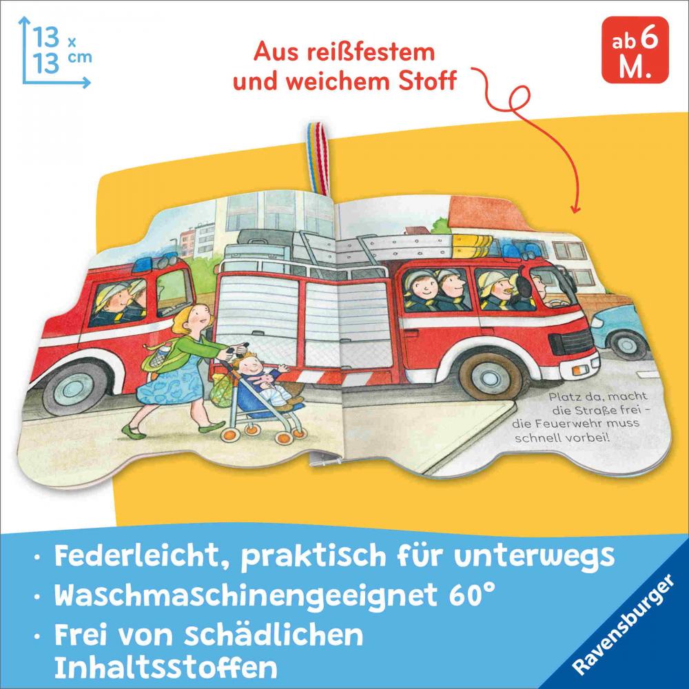 Ravensburger Buch Pappbilderbuch Mitmachen Mein Knuddel Knautsch Buch Meine Feuerwehr 42221