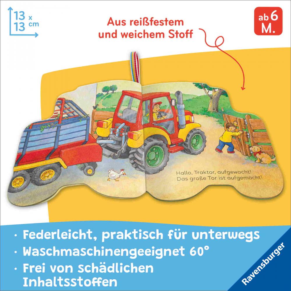 Ravensburger Buch Pappbilderbuch Mitmachen Mein Knuddel Knautsch Buch Mein Traktor 42222