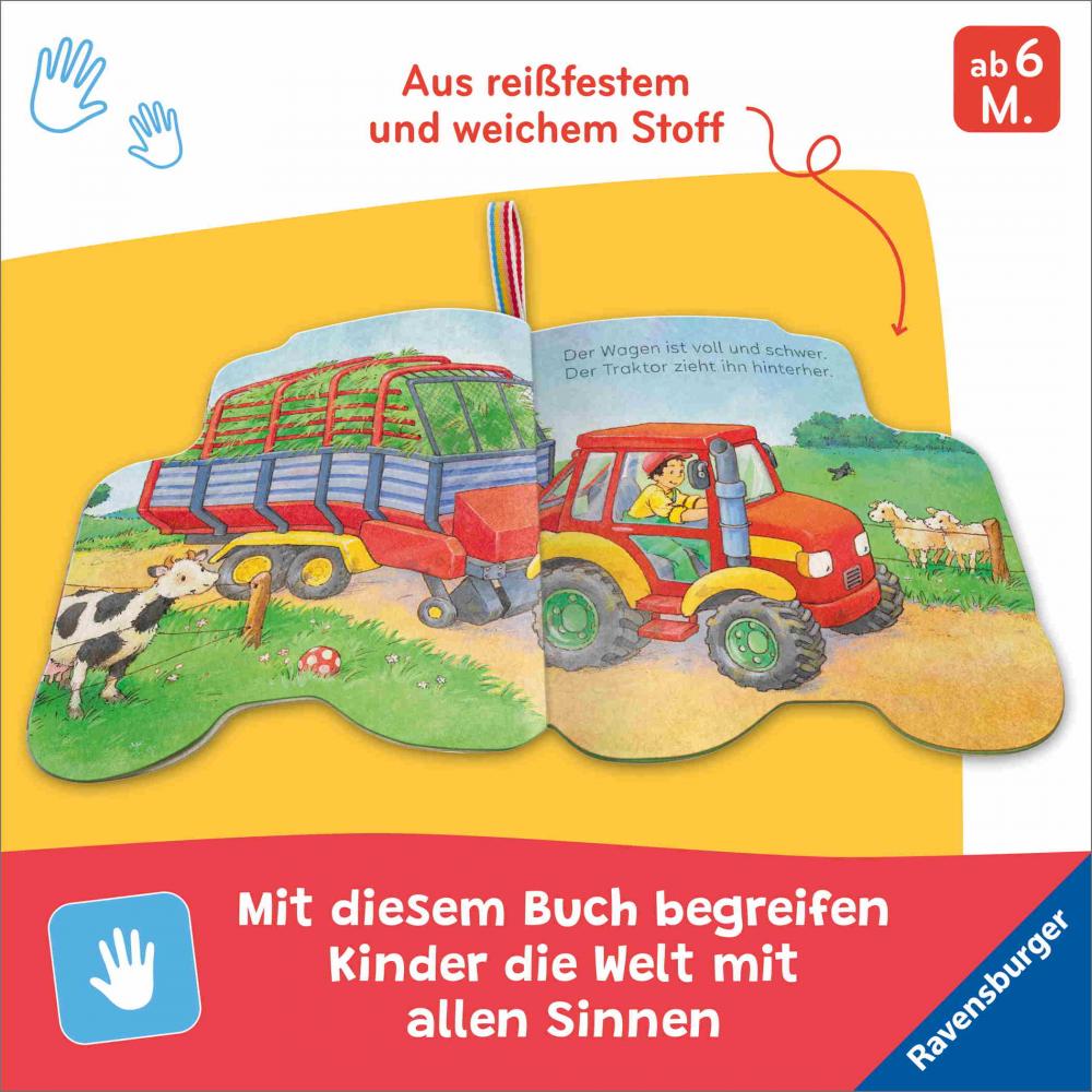 Ravensburger Buch Pappbilderbuch Mitmachen Mein Knuddel Knautsch Buch Mein Traktor 42222