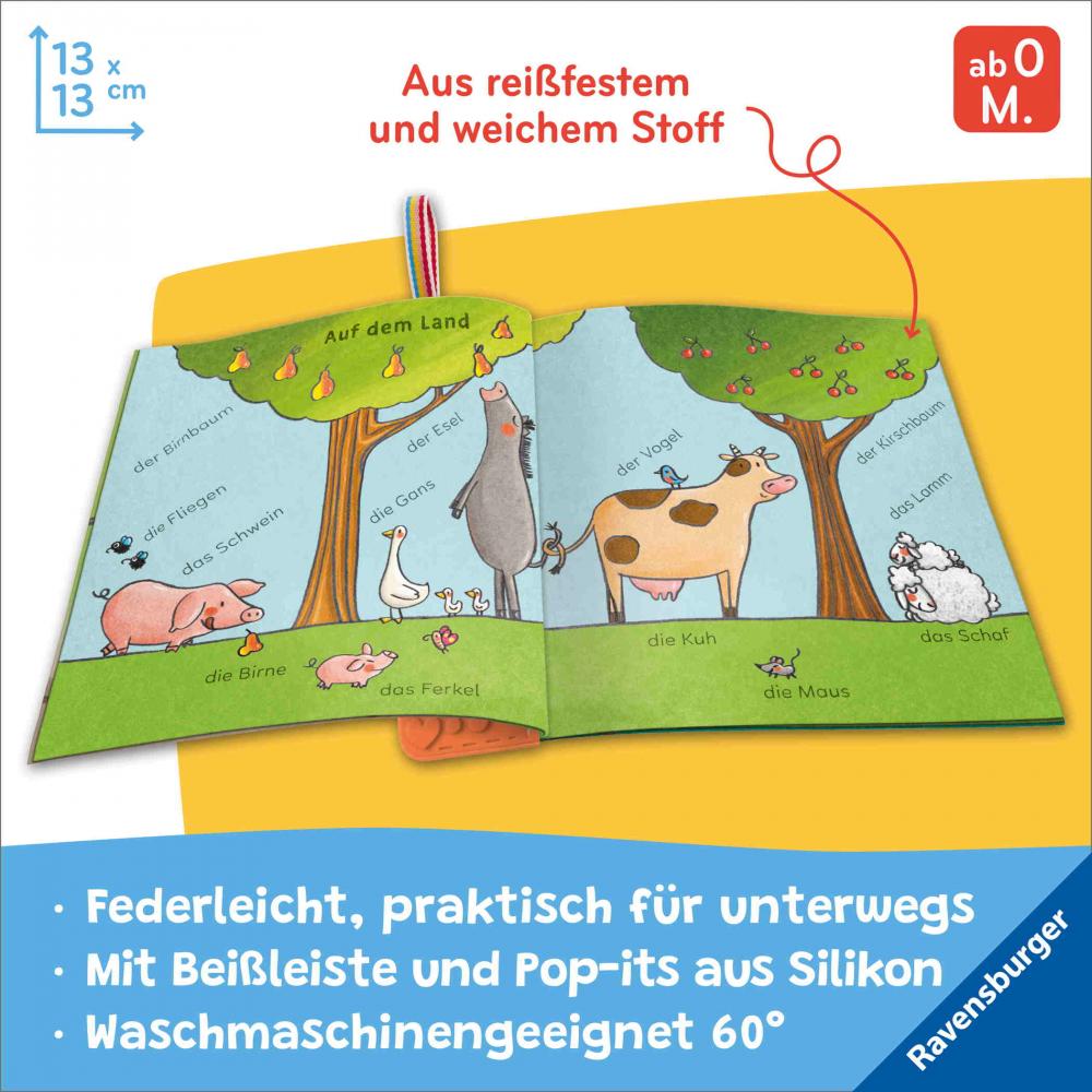 Ravensburger Buch Pappbilderbuch Mitmachen Mein Knuddel Knautsch Buch flip&pop Meine Tiere 42223