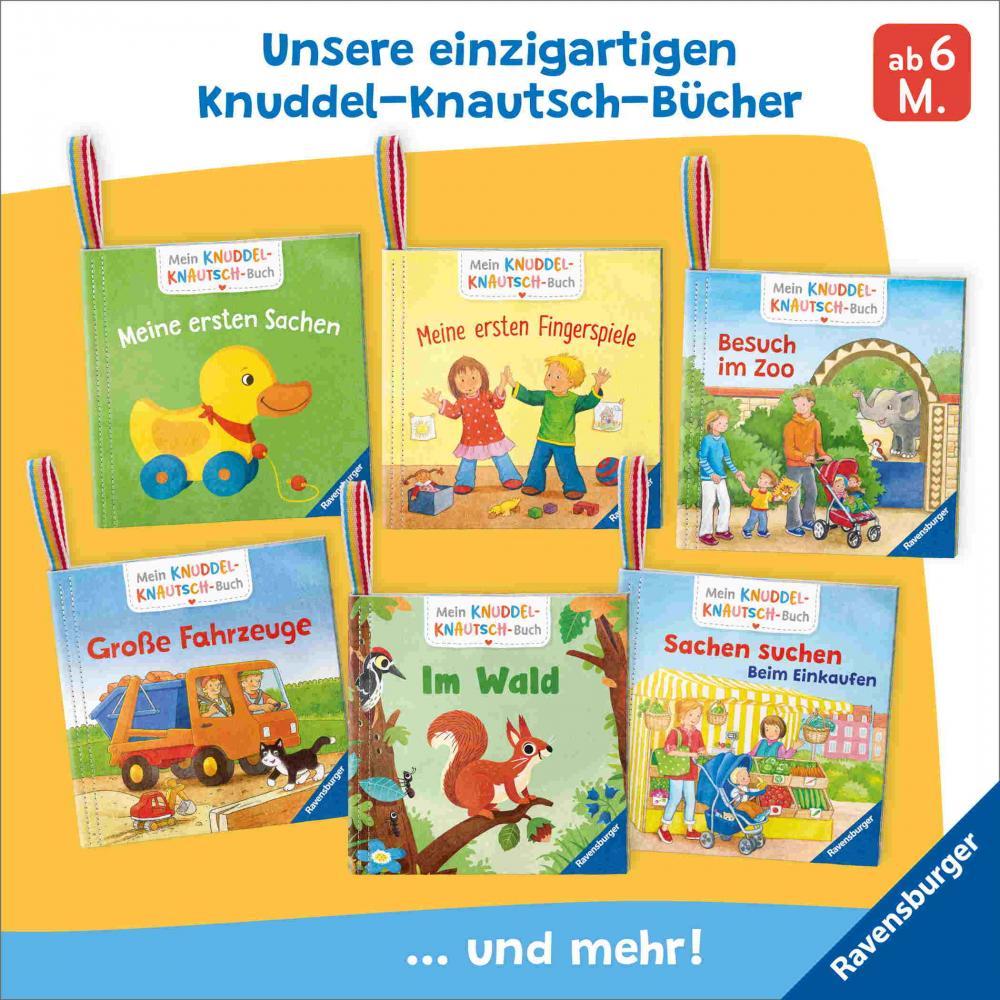 Ravensburger Buch Pappbilderbuch Mitmachen Mein Knuddel Knautsch Buch flip&pop Meine Tiere 42223