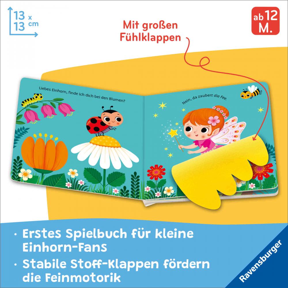 Ravensburger Buch Pappbilderbuch Mitmachen Wo bist du, liebes Einhorn? 42229