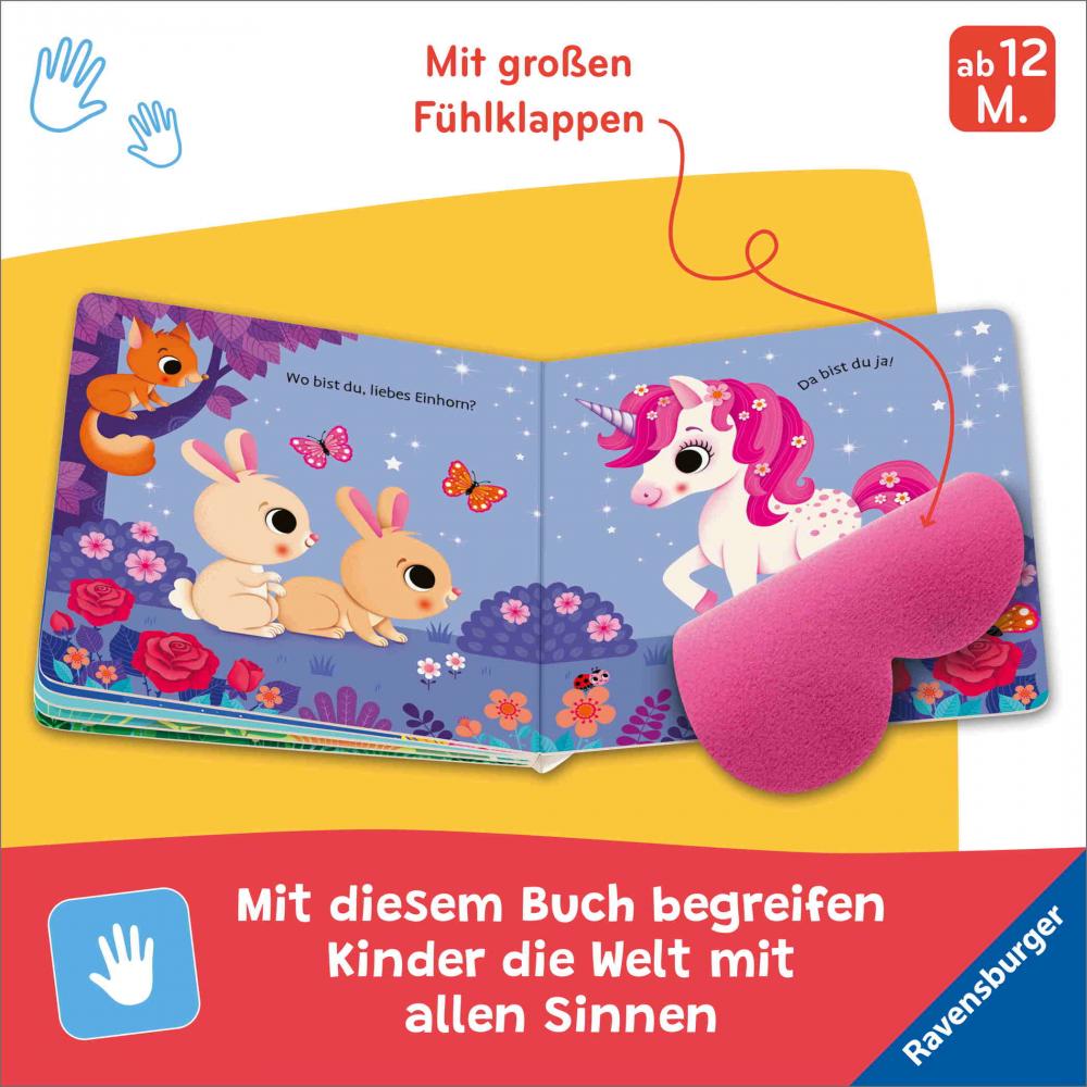 Ravensburger Buch Pappbilderbuch Mitmachen Wo bist du, liebes Einhorn? 42229