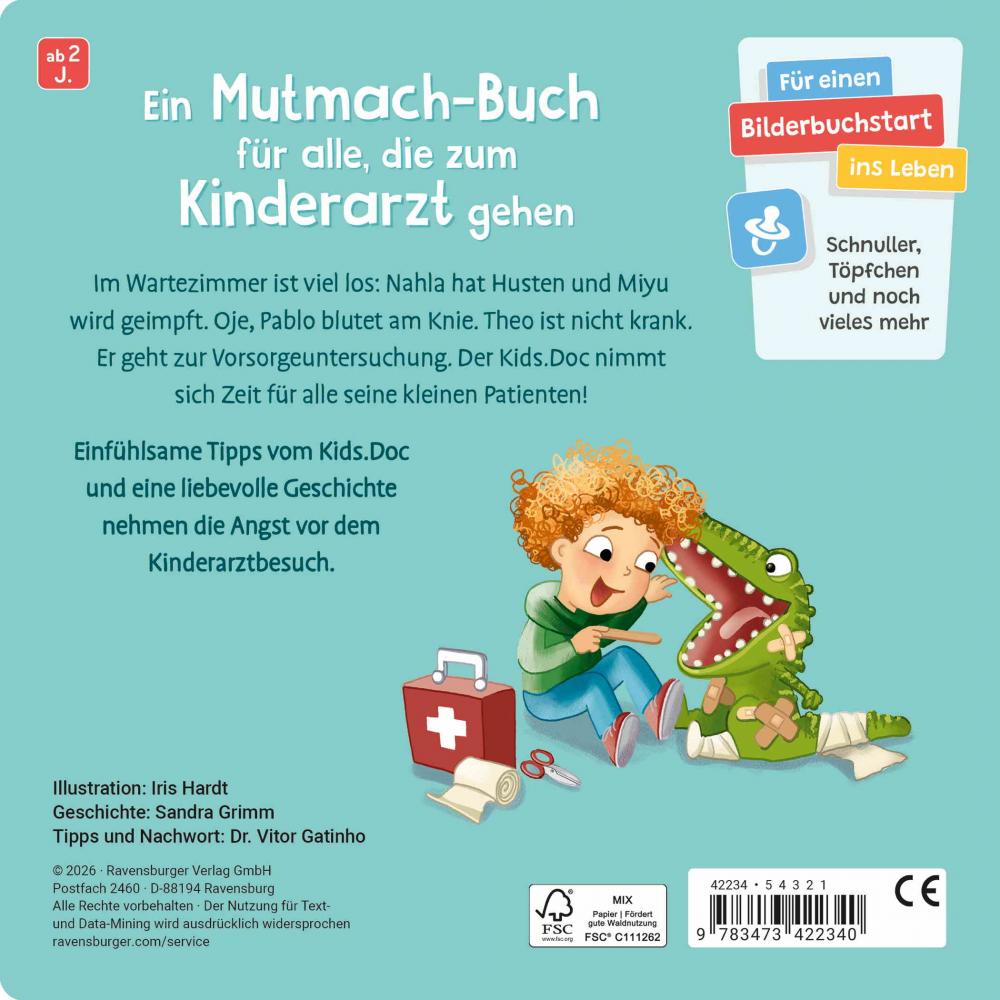 Ravensburger Buch Pappbilderbuch Willkommen beim Kinderarzt 42234