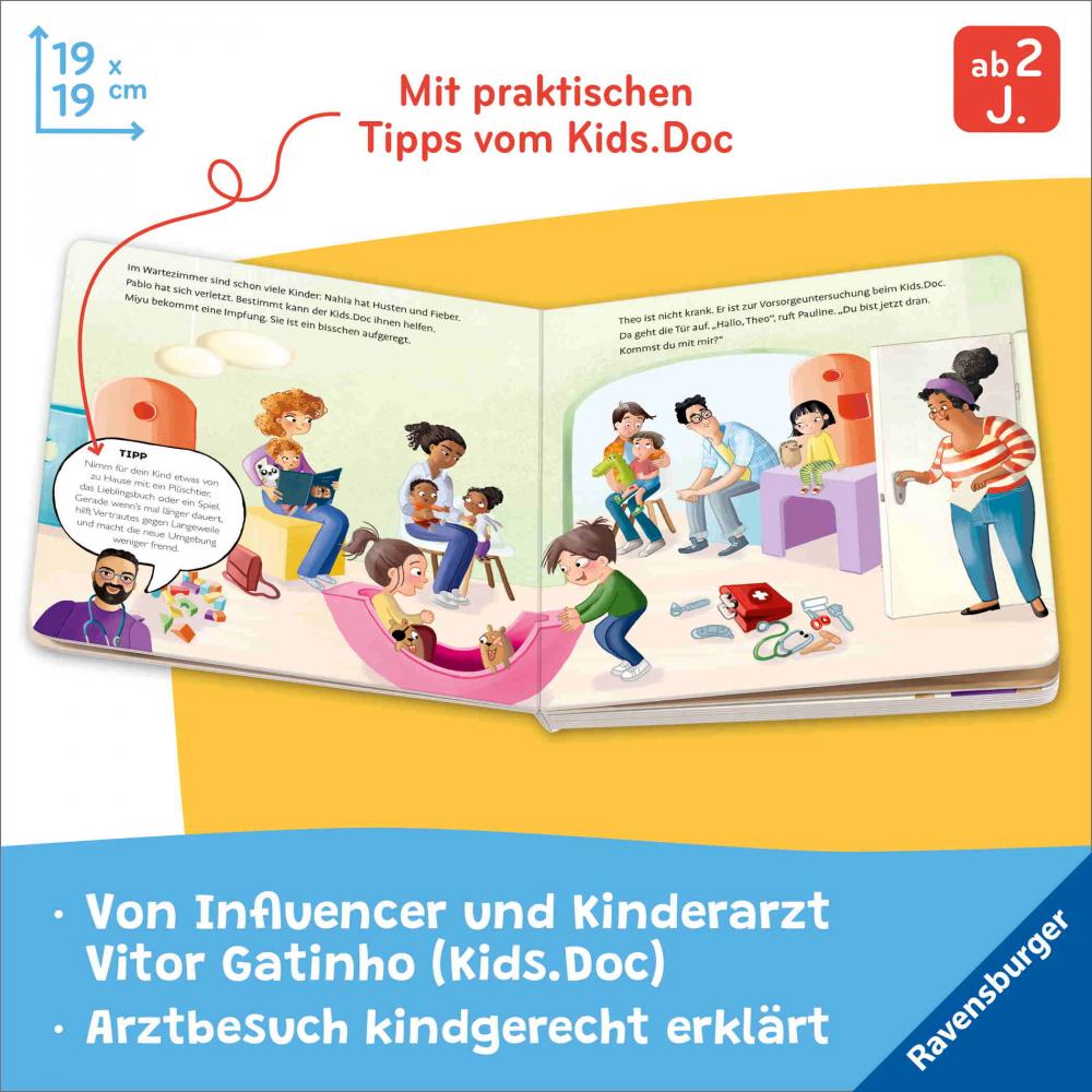Ravensburger Buch Pappbilderbuch Willkommen beim Kinderarzt 42234