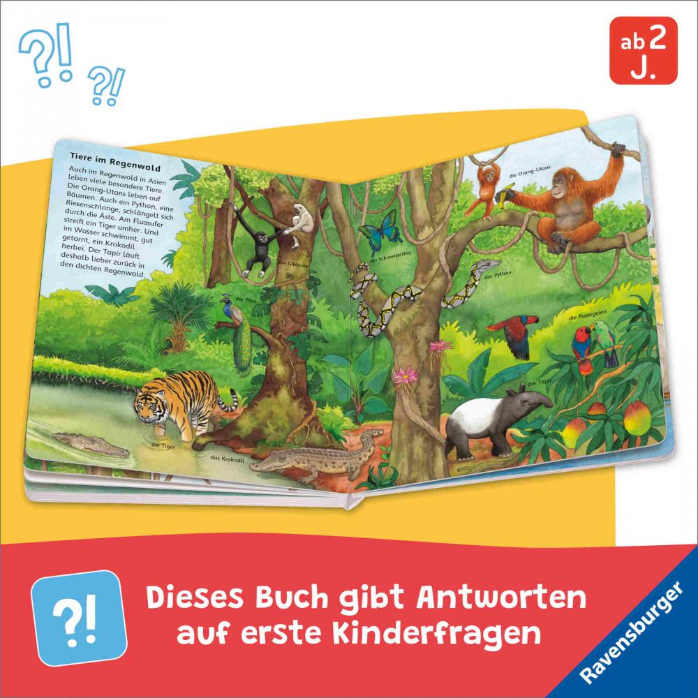 Ravensburger Buch Pappbilderbuch Wissen und Lernen Entdecke die Tiere der Welt 42235