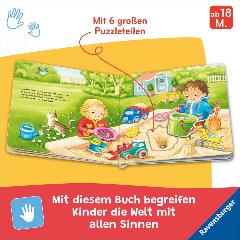 Ravensburger Buch Pappbilderbuch Mitmachen Mein liebstes Puzzle Spielbuch Zuhause 42239