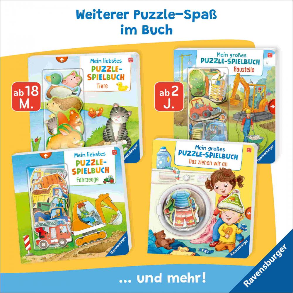Ravensburger Buch Pappbilderbuch Mitmachen Mein liebstes Puzzle Spielbuch Zuhause 42239