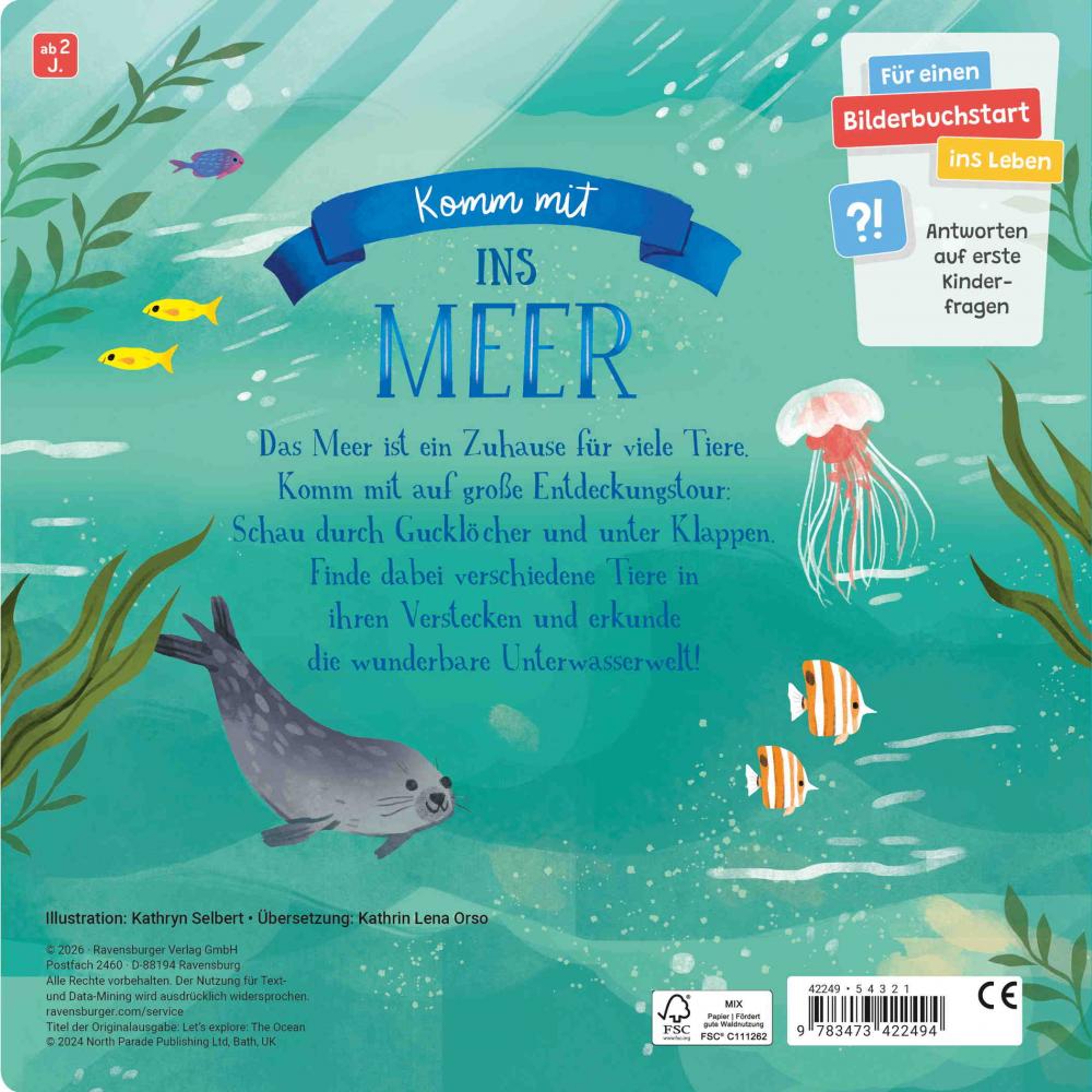Ravensburger Buch Pappbilderbuch Wissen und Lernen Auf Entdeckungstour Im Meer 42249