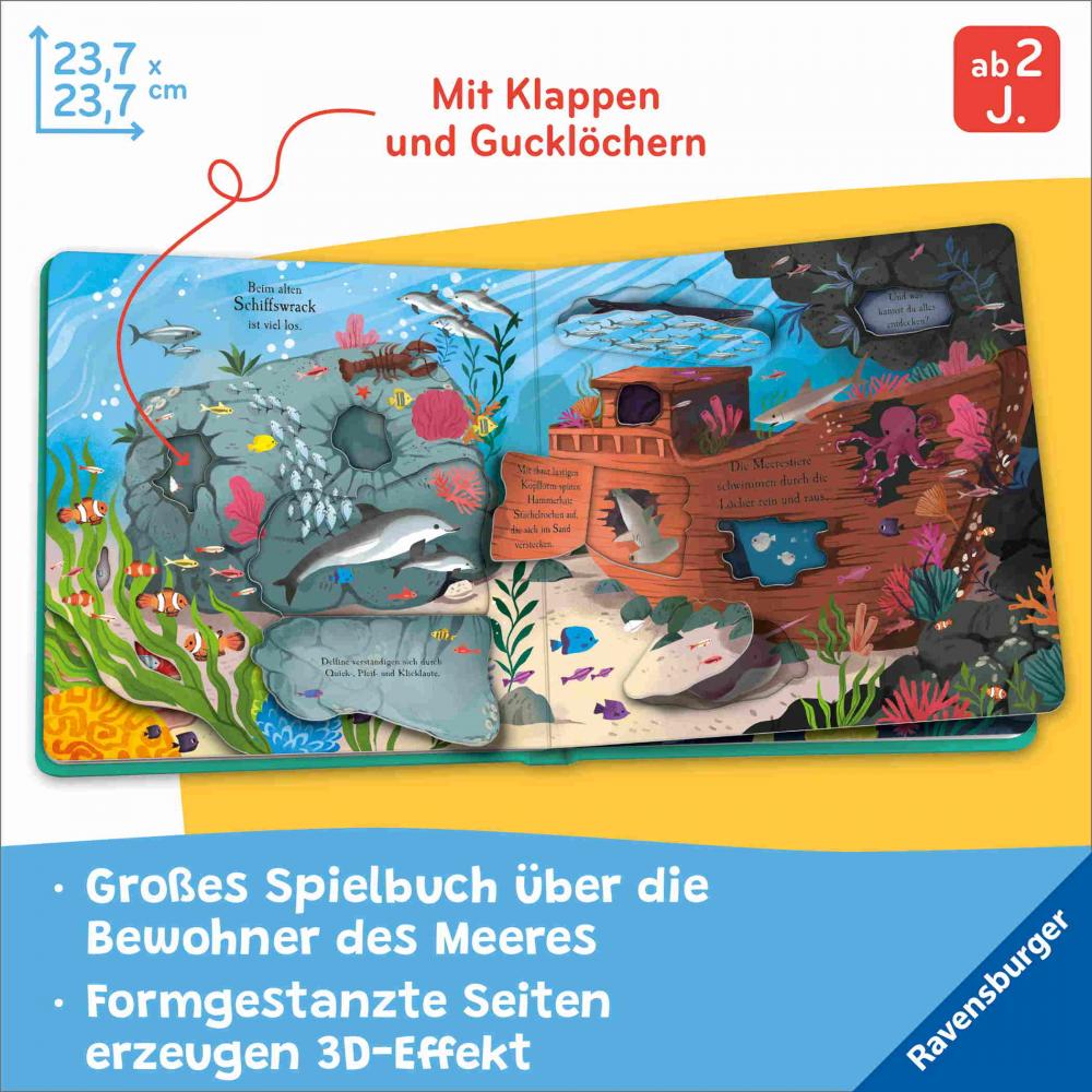 Ravensburger Buch Pappbilderbuch Wissen und Lernen Auf Entdeckungstour Im Meer 42249
