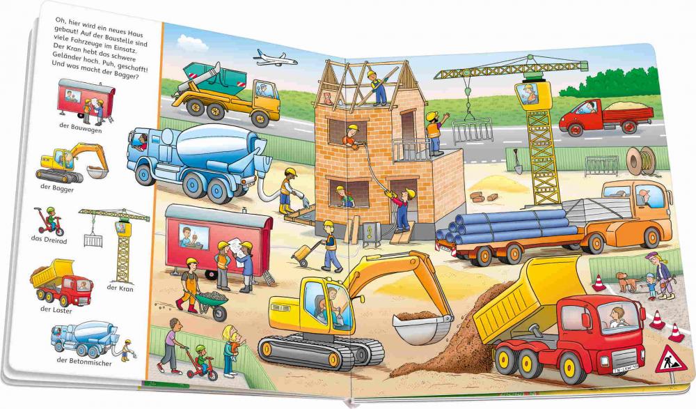 Ravensburger Buch Pappbilderbuch Spracherwerb Mein erstes Sachen suchen Wimmelbuch Fahrzeuge 42252