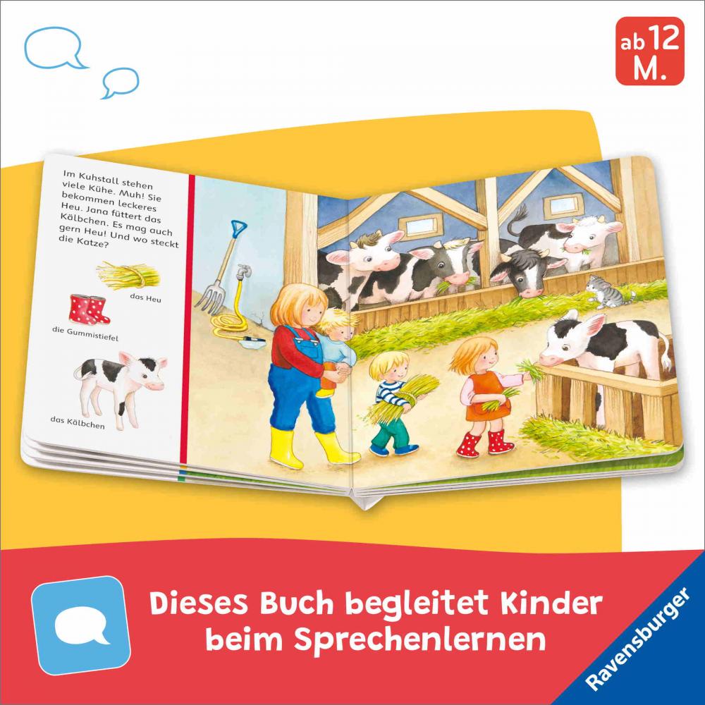 Ravensburger Buch Pappbilderbuch Spracherwerb Mein erstes Sachen suchen Bauernhof 42294