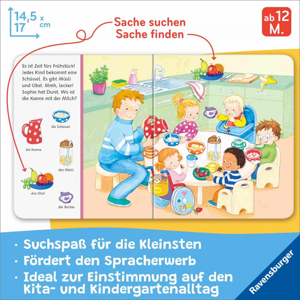 Ravensburger Buch Pappbilderbuch Spracherwerb Mein erstes Sachen suchen Kindergarten 42295